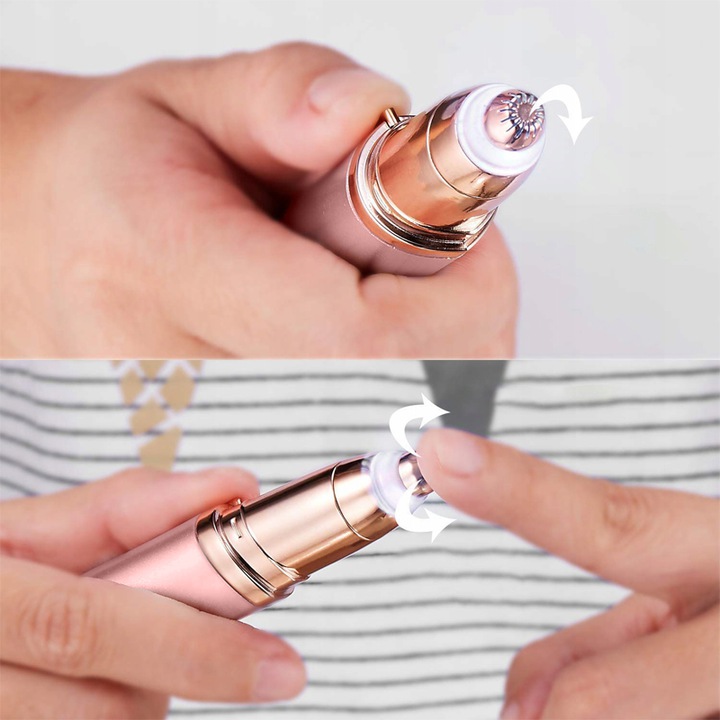 DEPILATOR TRYMER DO BRWI TWARZY W FORMIE SZMINKI Cechy dodatkowe DEPILATOR DO BRWI